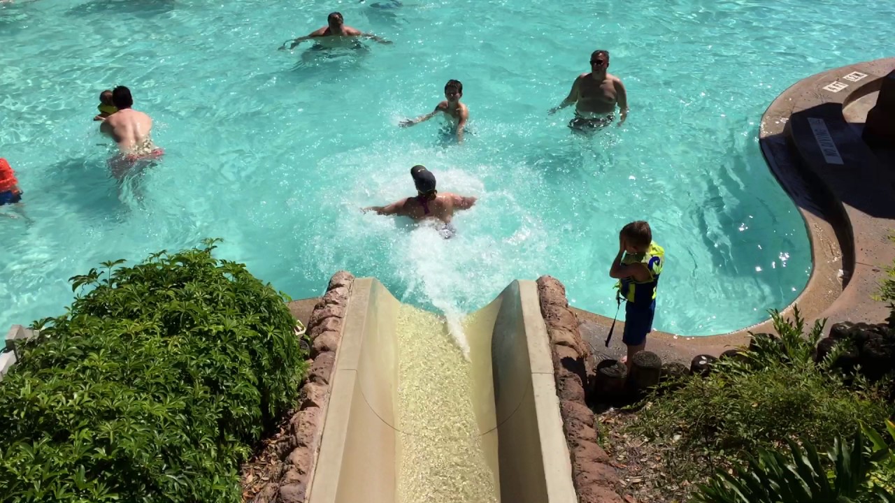 Disney's Port Orleans Resort Riverside Pool & Slide April 1, 2017