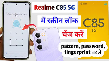 Realme c85 5G screen lock change settings | how to change lock in realme c85 5g