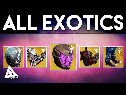 Destiny The Taken King ALL EXOTIC ARMOR!