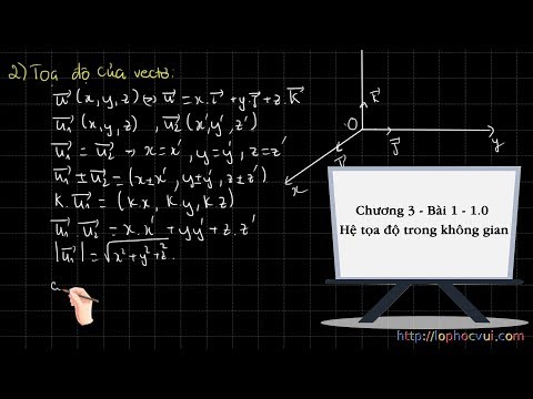 Video Hình học 12 - Chương 3 - Bài 1 - 1.0 Hệ tọa độ trong... - YouTube