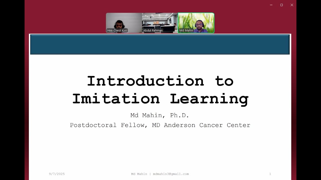 Introduction to Imitation Learning.