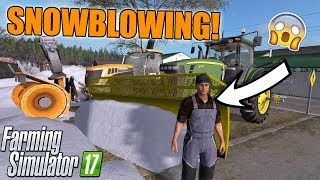 PLOWING THE FARMING SERVER | CLEANING UP THE ROADS | HUGE CREW | FARMING SIMULATOR 17 #4 screenshot 2
