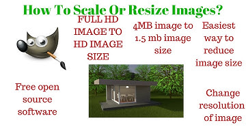 How to Reduce Image File Size ? l Scale Image l GIMP Tutorial