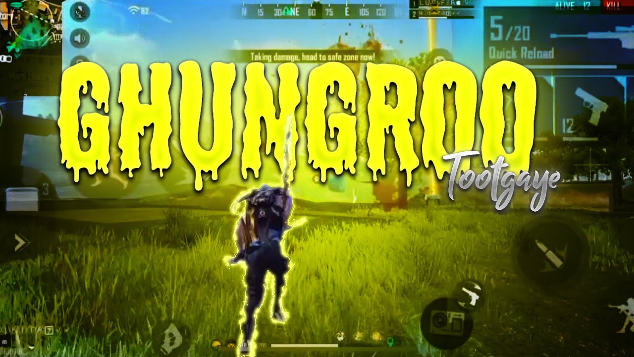 GHUNGROO TOOT GAYE BEST BEAT SYNC MONTAGE FREE FIRE MOBILE || #X_ER_GAMING_FF