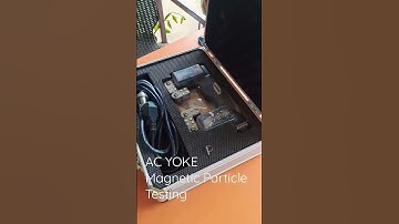 AC Yoke Magnetic Particle Testing #ndt #engineering #inspection #ropeaccess #shorts #oilandgas