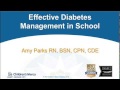 Effective Diabetes Management in School