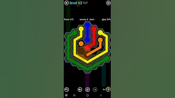How To Solve Flow Free Hexes 7x7 Mania Level 63 Board Walk Through Solution Walkthrough