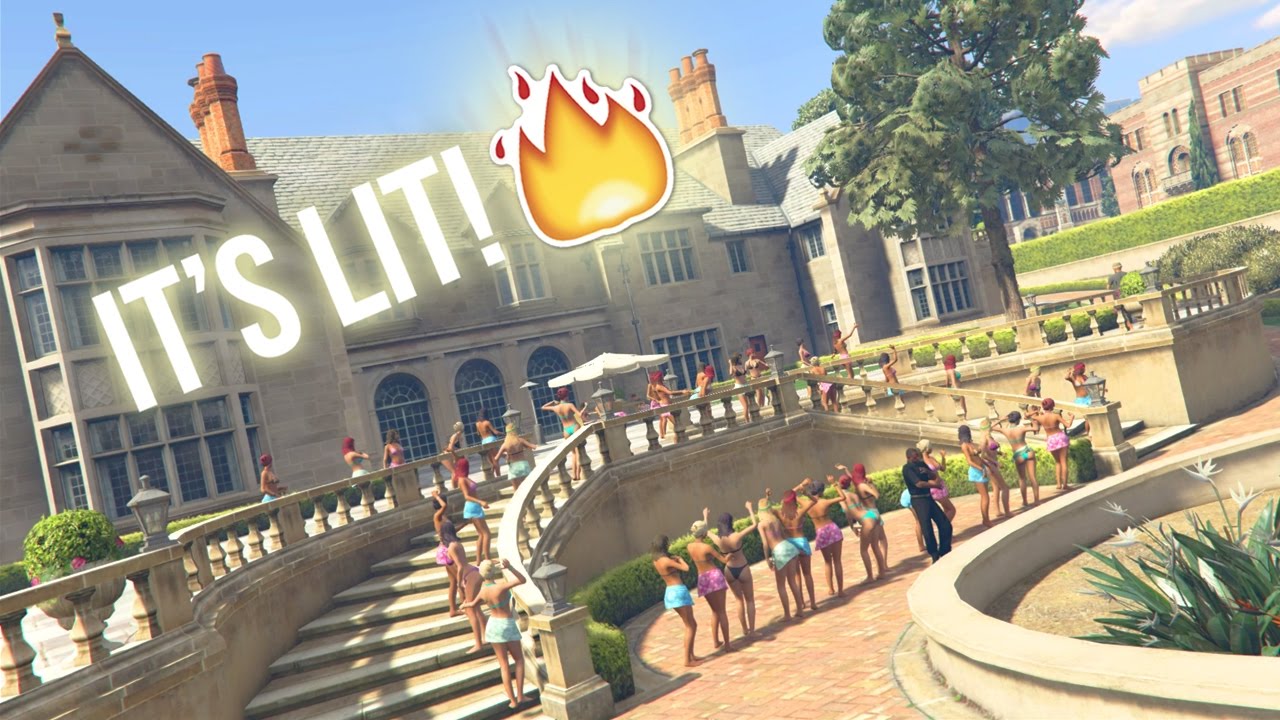 Gta 5 Rp Party At The Playboy Mansion Gta 5 Roleplay