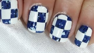 Easy Checkered Nail Art
