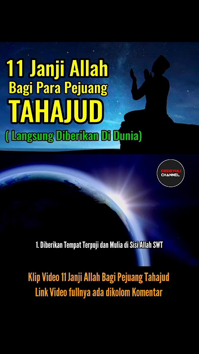 Klip - 11 Janji Allah Bagi Para Pejuang TAHAJUD #shorts