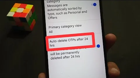 Auto delete OTP after 24 hours in Message app | #Suniltechie