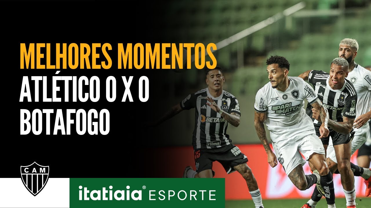 CONFIRA OS MELHORES MOMENTOS DE ATLÉTICO 0 X 0 BOTAFOGO - YouTube