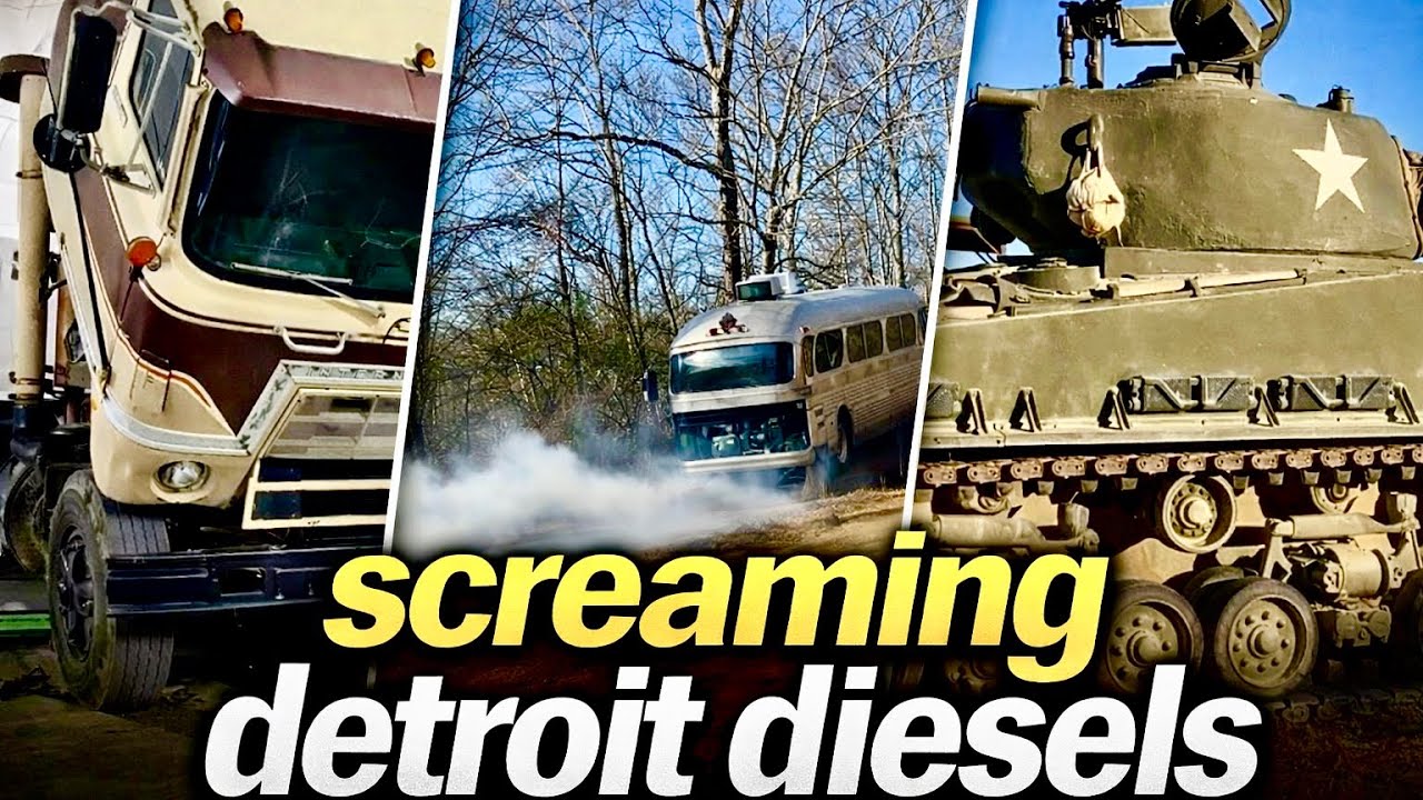 Detroit Diesel - The ICONIC 2 Stroke Diesel Sound - YouTube