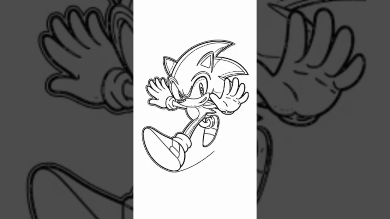 How to draw Sonic || Transformation 