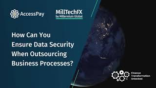 How can you ensure data security when outsourcing business processes?