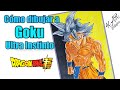 Cómo dibujar a Goku Ultra Instinto Dominado / Saga de Granola / Drawing Goku Ultra Instinct