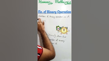 Number of Binary function TRICK/SHORTCUT | Relation and Function| IIT-JEE/BITSAT/NDA| Human Sir
