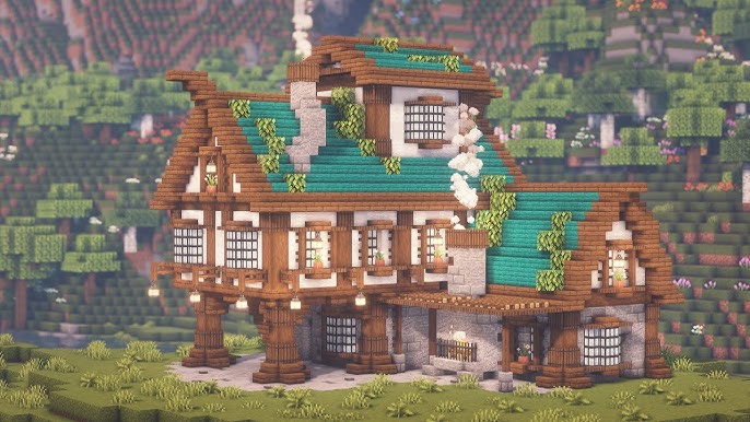 Pin de Tesz em minecraft medieval  Casas minecraft, Construção de minecraft,  Ideias de minecraft