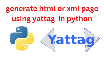 generate html or xml page using yattag  in python