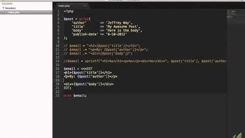 Php Tutorial   why to use Heredocs of php
