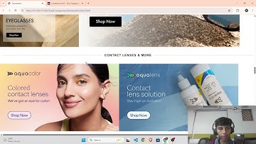 Lenskart clone with html and css