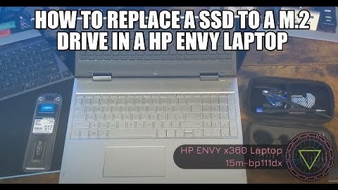 Hoe vervang je een SSD door een M.2-schijf in een HP Envy-laptop?