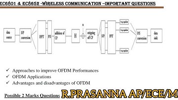 WIRELESS COMMUNICATION - EC6801 & EC8652 - IMPORTANT QUESTIONS -UNIT 3