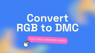 How to convert RGB colors to DMC format