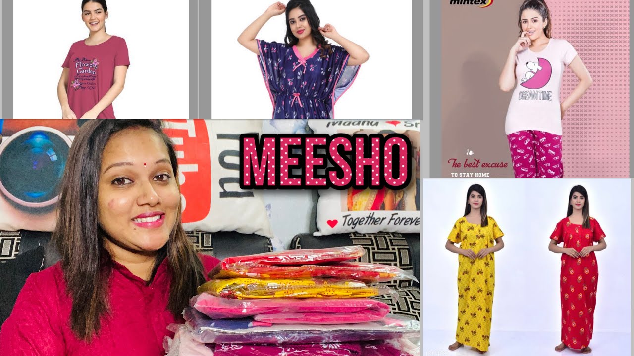 Meesho Night Wear HaulFirst impressions on Combo NightiesNight