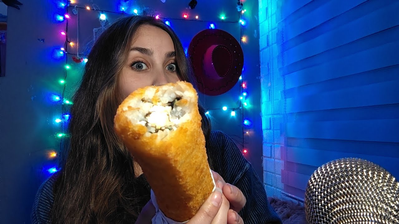 ASMR | MUKBANG COMIENDO SUSHI | HANDROLL