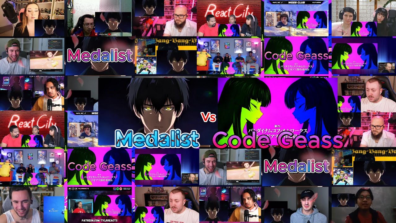 Medalist Vs Code Geass Opening Reaction Mashup - YouTube