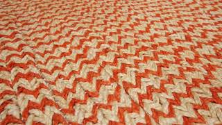 Rug & Kilim’s Modern Abaca Rug in Orange and Beige Tones - 34144