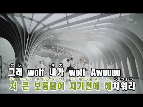 【カラオケ】EXO - 늑대와 미녀 (Wolf)