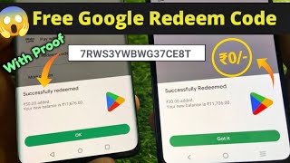 (With Proof) ₹0/- Free Redeem Codes for playstore | How to get free google redeem codes screenshot 5