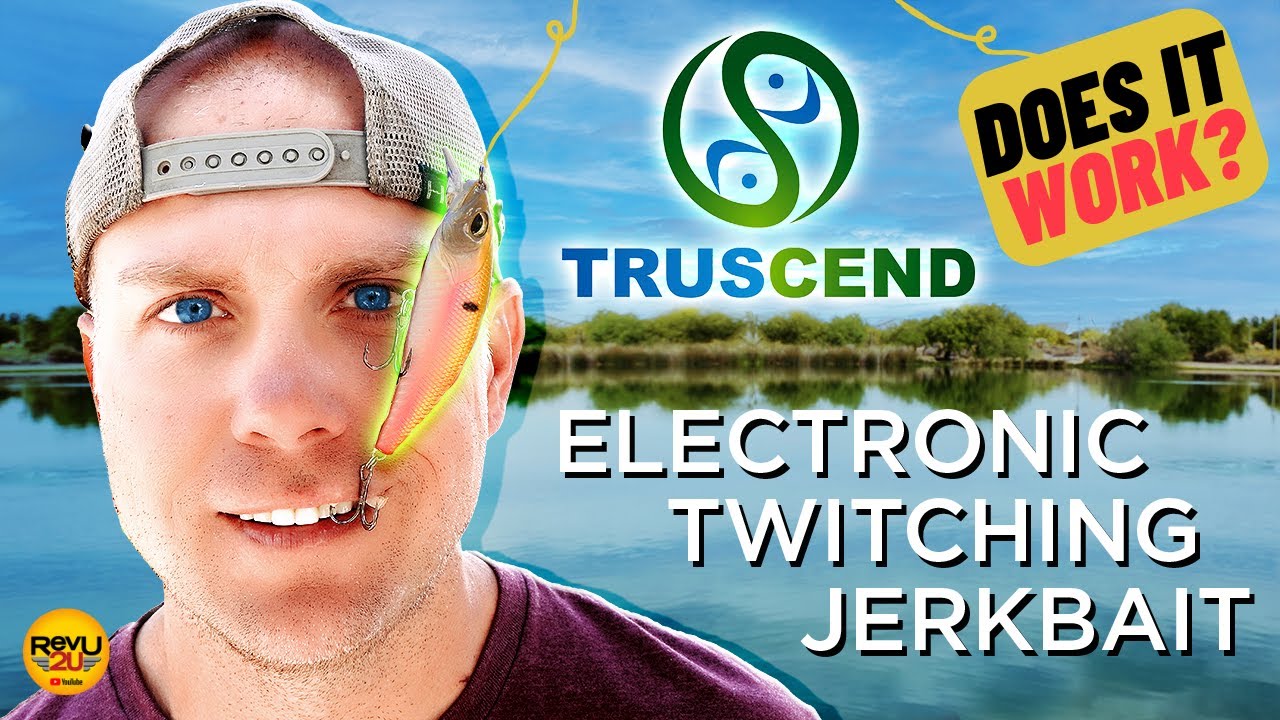 TRUSCEND Electric Twitching Jerkbait, USB Rechargeable LED Lighted