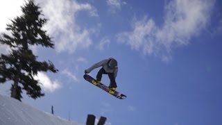 ProTips: Snowboarding Tricks:  How to do a Method Grab on a Hip Jump