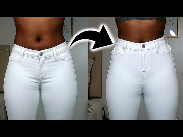 How To Easily Transform Low Waist Jeans To High Waist Jeans!