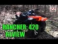 Honda Rancher 420 4X4: Test Review: Latest Generation 2014-2016 Rancher Offroad Limits