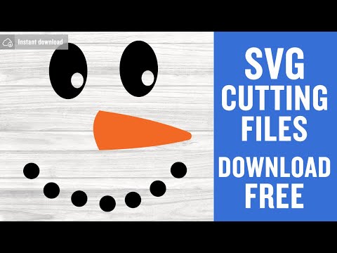 Snowman Face Svg Free Cutting Files for Cricut Silhouette Instant Download