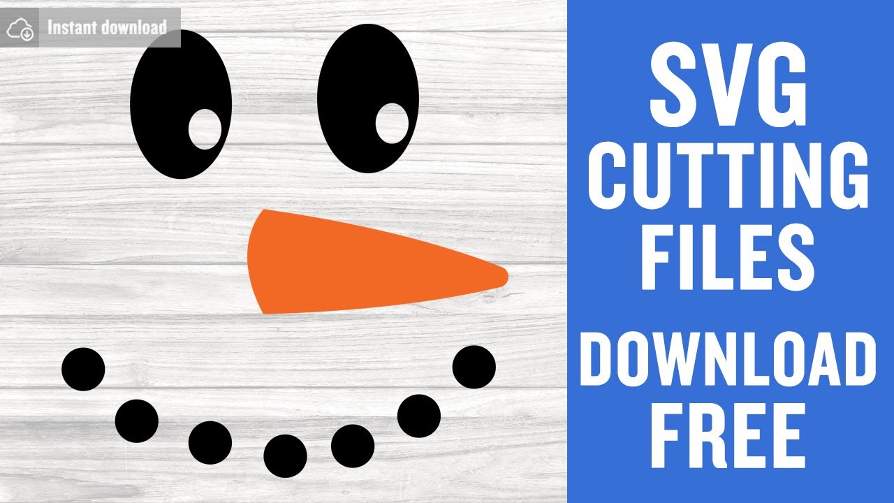 Snowman Face SVG