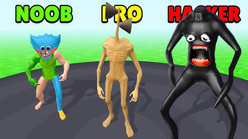 🤢 NOOB vs 😎 PRO vs 😈 HACKER - Monsters Lab - Freaky Running | Download App Store APK