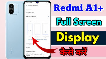 how to full screen display in redmi a1 plus | redmi a1 plus full screen display setting