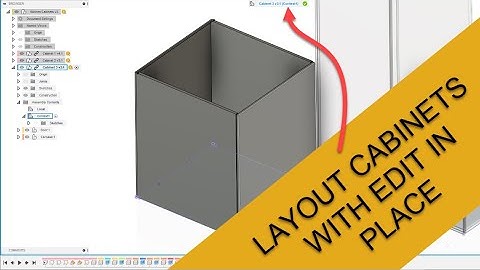 Enhancing Cabinet Design with Edit In Place and Assembly Contexts in Fusion 360