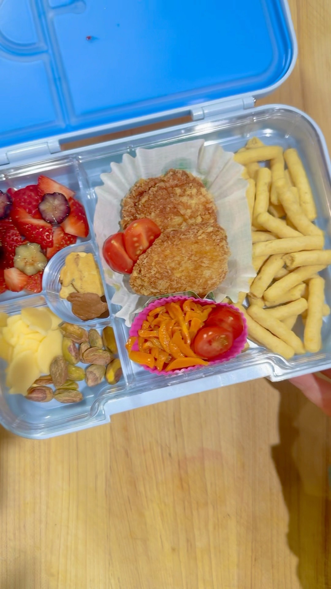 Tofu Chicken Nuggets for my kids lunch 🍗🍓 #lunchforkid #toddler # ... Tofu Chicken Nuggets for my kids lunch 🍗🍓 #lunchforkid #toddler # ...