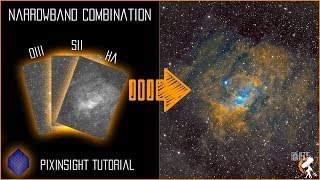 PixInsight - How to combine Narrowband into Hubble Palette