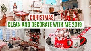 CHRISTMAS CLEAN AND DECORATE WITH ME 2019 \/\/ CHRISTMAS  HOUSE TOUR PART 1 Amy Darley