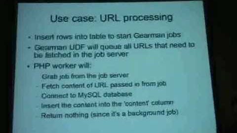 Map/Reduce and Queues for MySQL Using Gearman