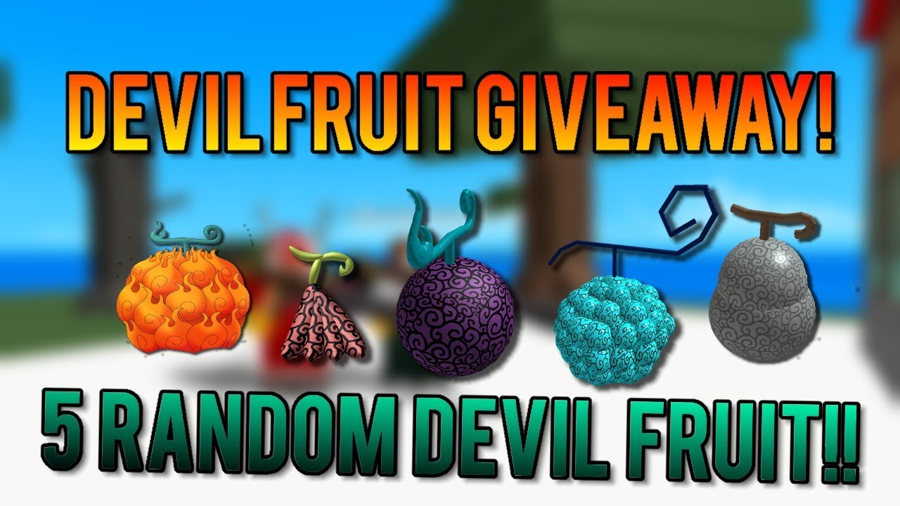 I M Giving Away 5 Random Devil Fruit In One Piece Millenium Opm Roblox Youtube - roblox one piece millenium yami fruit free robux obby 2018