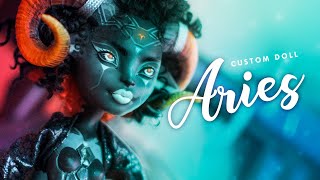 Get ready for an astral journey! • Aries • Prompt Challenge OOAK Doll
