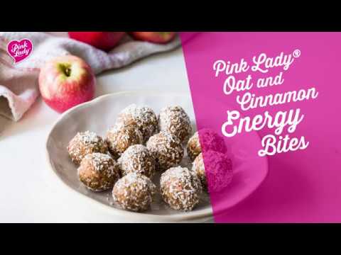 Pink Lady® apple, oat & cinnamon energy bites